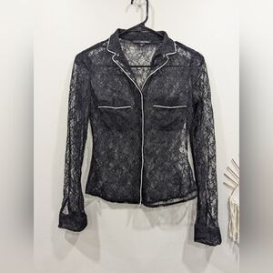 Tally Weijl Elegant Black Lace Top